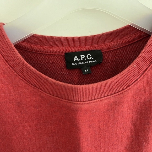 A.P.C. Rue Madame Paris Sweatshirt Jumper, Size M Medium, APC - Picture 2 of 7
